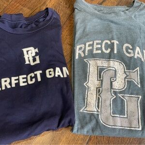 Bundle of 2: PG Perfect Game Baseball T-Shirts, Adult Sizes XL & M